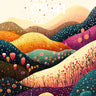 Whispering Hills Wallpaper with Starlit Canopy wallpaper for iPhone, iPad & Mac