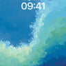 Ethereal Ocean Gradient Wallpaper with Dynamic Swirls wallpaper for iPhone, iPad & Mac