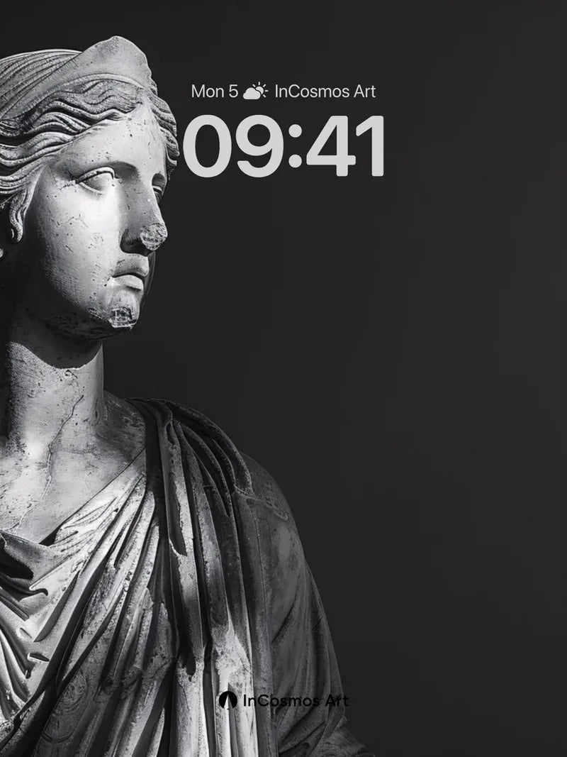 Stone Silence Wallpaper with Sunlit Shadows