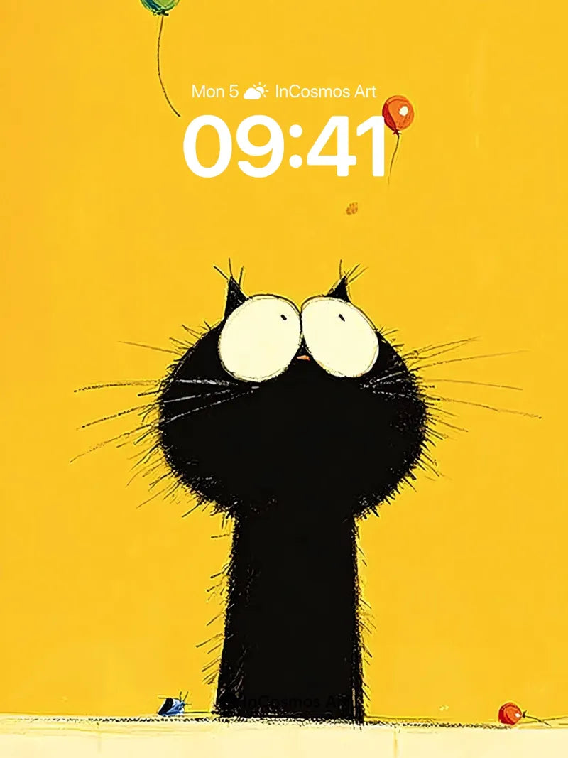 Whimsical Wonder Wallpaper with Floating Balloons