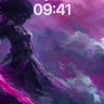 Crimson Storm Wallpaper with Ethereal Blade wallpaper for iPhone, iPad & Mac