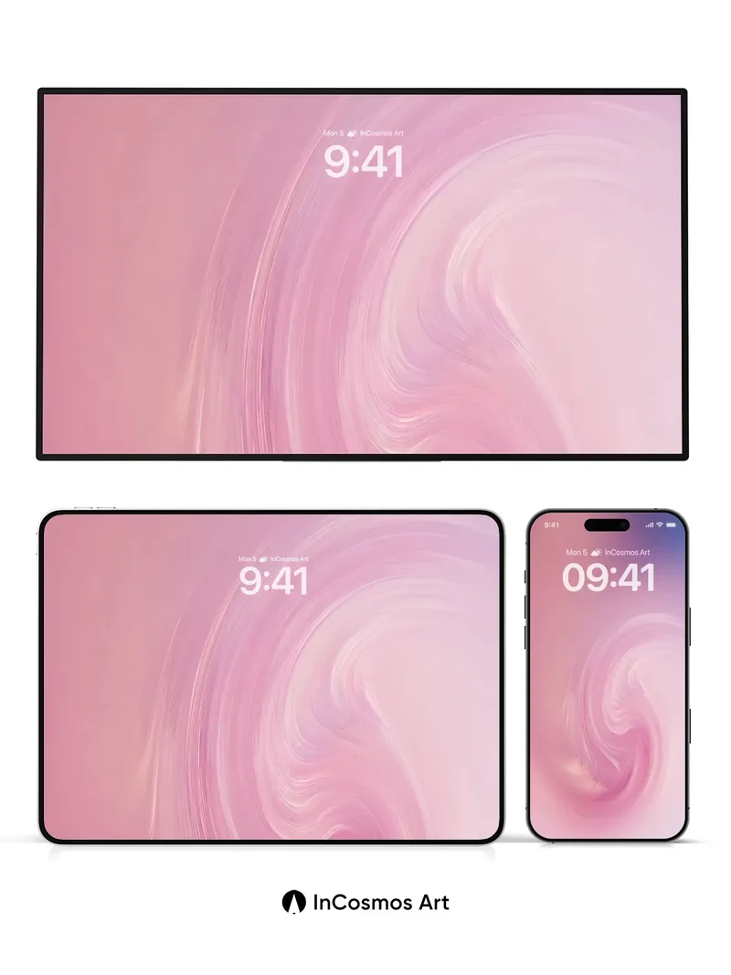 Whispering Spiral Wallpaper with Ethereal Hues