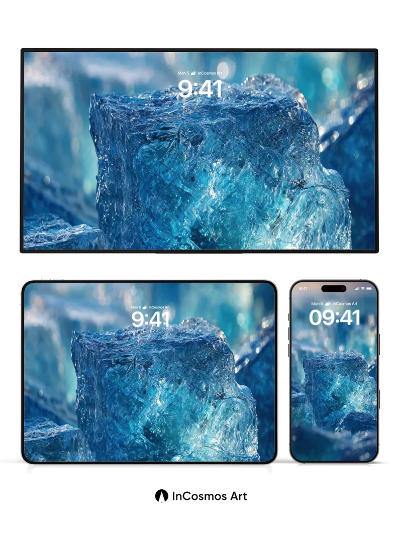 Crisp Frost Wallpaper with Glacial Light