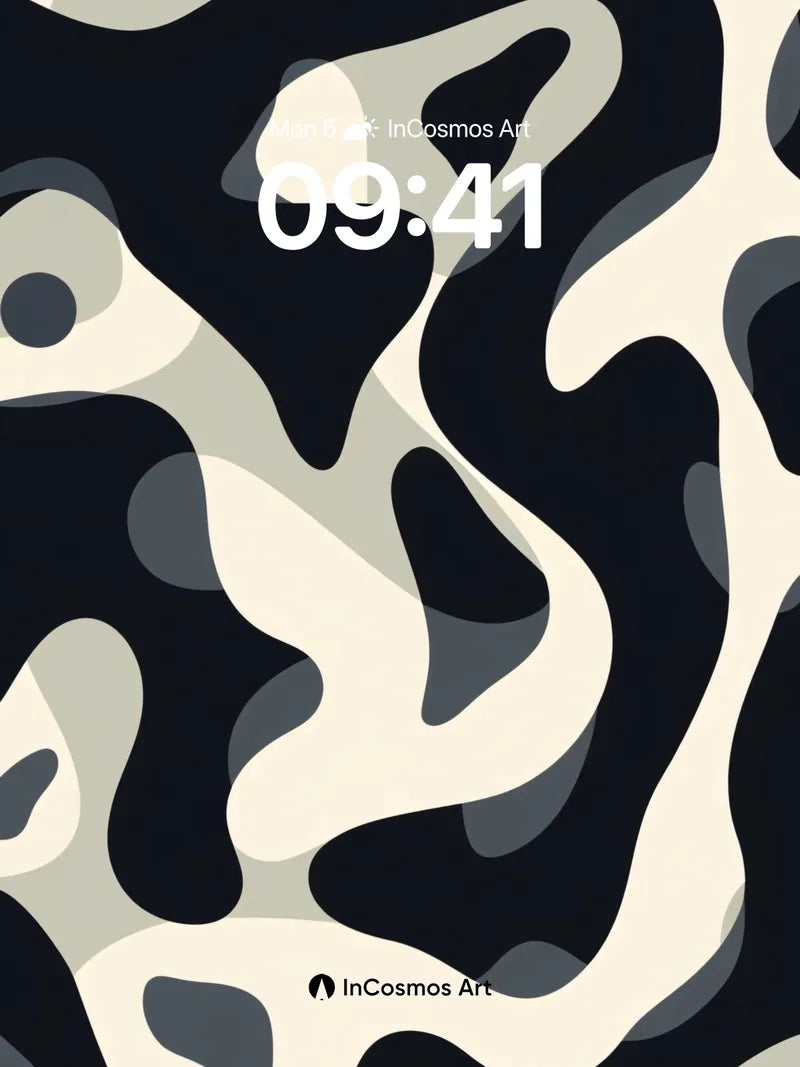 Shadow Weave Wallpaper with Liquid Depth