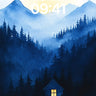 Serenity Ridge Wallpaper with Golden Window Glow wallpaper for iPhone, iPad & Mac