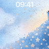 Starry Summit Wallpaper with Ladder to Sky wallpaper for iPhone, iPad & Mac