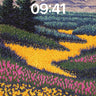 Golden Vein Wallpaper with Mountain Hush wallpaper for iPhone, iPad & Mac