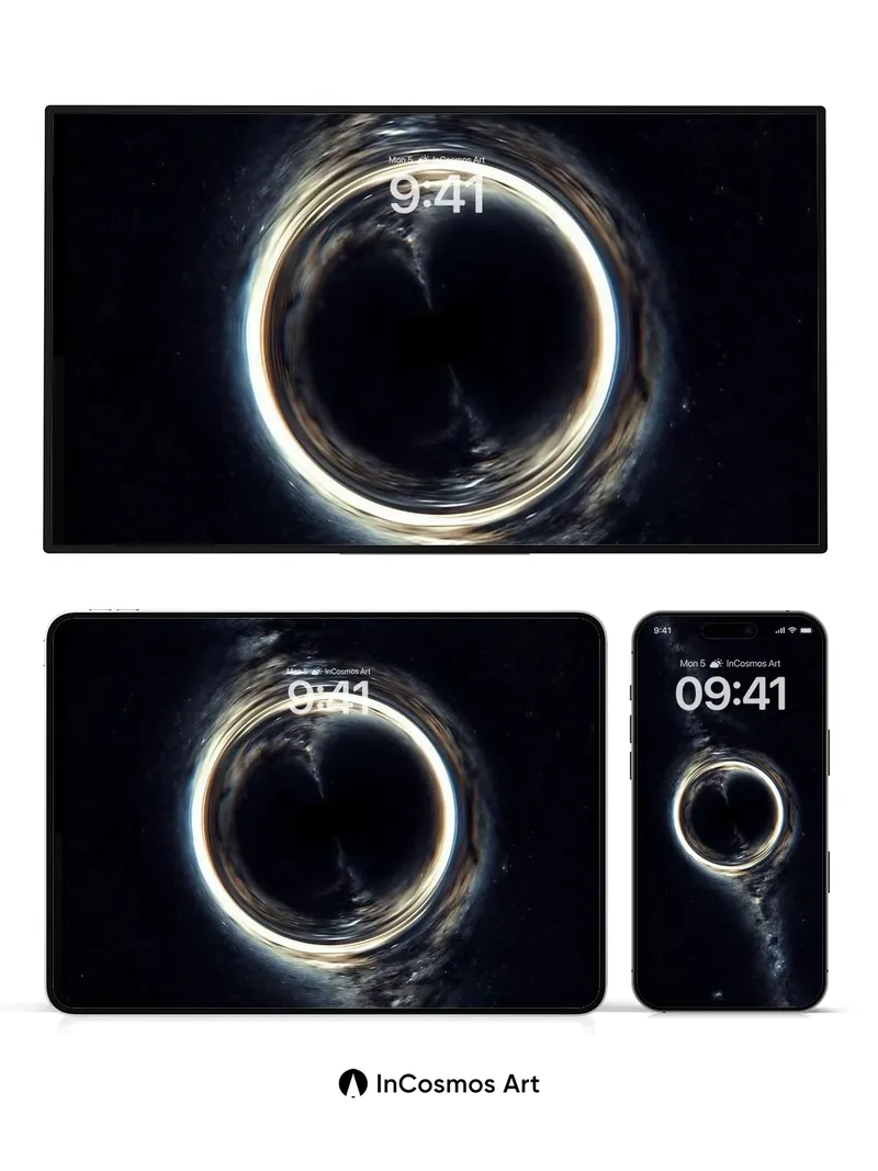 Void Echo Wallpaper with Cosmic Ring