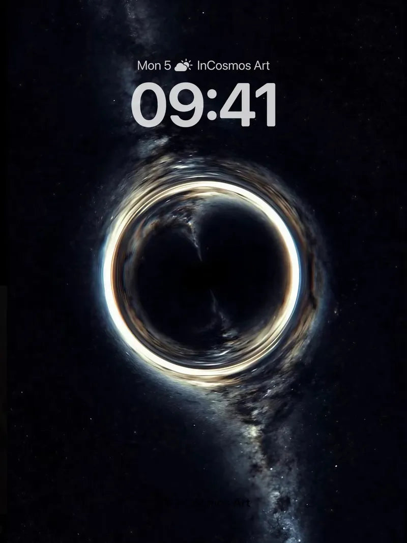 Void Echo Wallpaper with Cosmic Ring