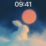Lunar Hush Wallpaper with Celestial Rabbit wallpaper for iPhone, iPad & Mac