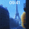 Frost-Laced Paris Wallpaper with Golden Tree wallpaper for iPhone, iPad & Mac