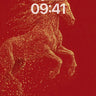 Golden Storm Wallpaper with Sparkling Horse wallpaper for iPhone, iPad & Mac