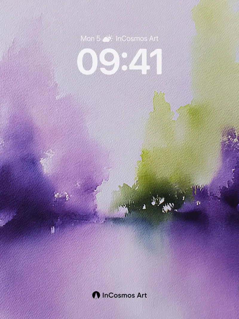 Mist-Swallowed Trees Wallpaper with Ethereal Hues