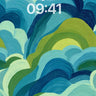 Waves of Serenity Abstract Wallpaper wallpaper for iPhone, iPad & Mac