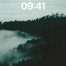 Mist Veil Wallpaper with Forest Silhouettes wallpaper for iPhone, iPad & Mac