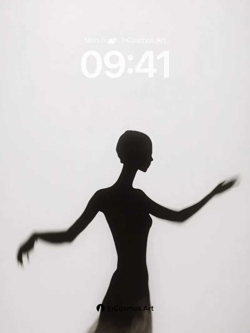 Silhouette Mirage Wallpaper with Ethereal Drift