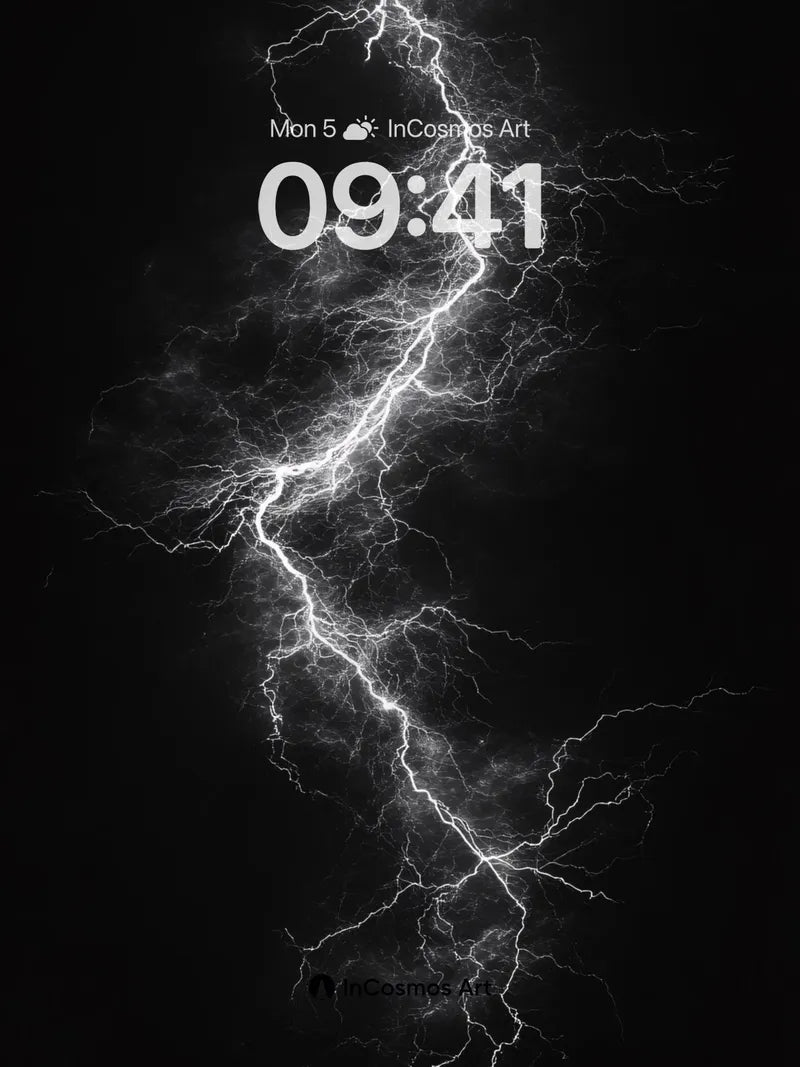 Frostbite Lightning Wallpaper with Electric Veins