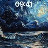 Starry Surge Wallpaper with Van Gogh's Sky wallpaper for iPhone, iPad & Mac