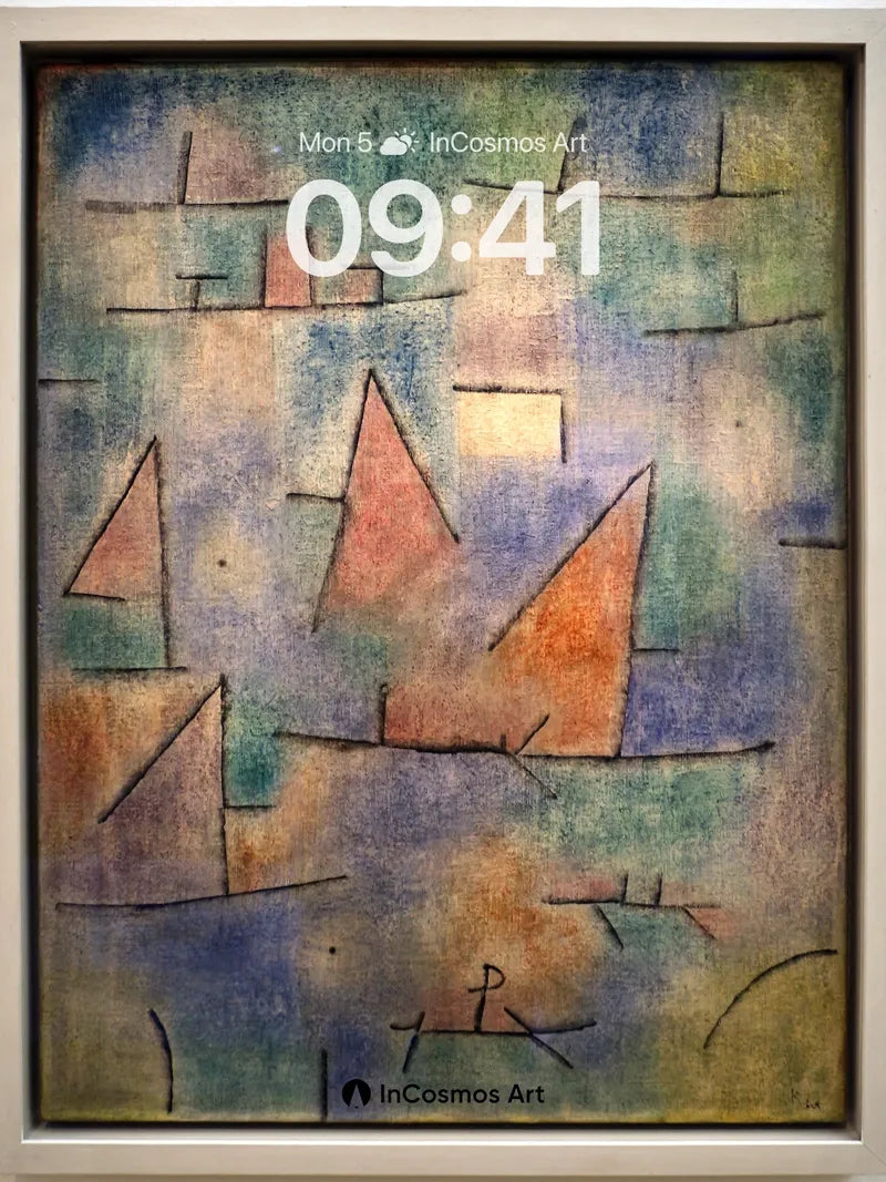 Whispering Sailboats Wallpaper with Watercolor Hues