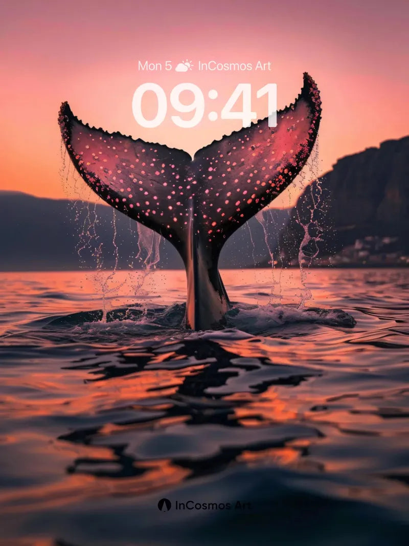 Whispering Tail Wallpaper with Starlight Veins