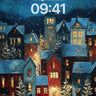 Snowfall Serenade Wallpaper with Warm Windows wallpaper for iPhone, iPad & Mac