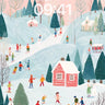 Whimsical Winter Wonderland Wallpaper with Snowy Hills wallpaper for iPhone, iPad & Mac