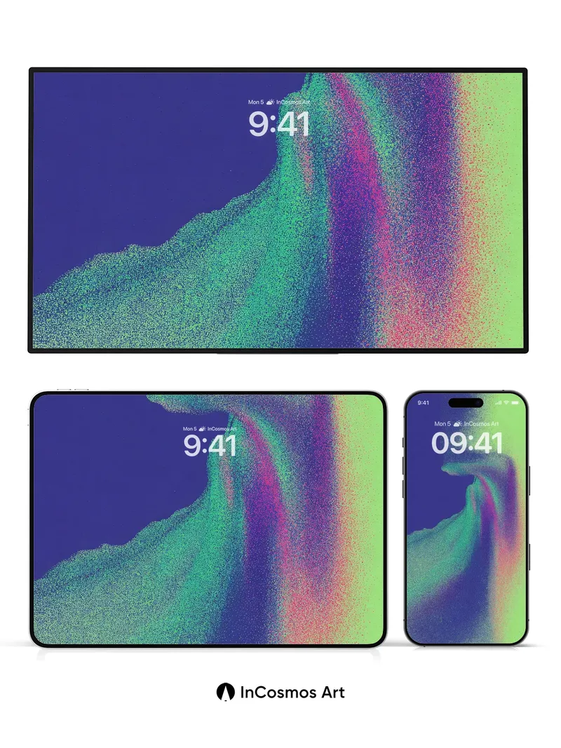 Luminous Veil Wallpaper with Cosmic Dust