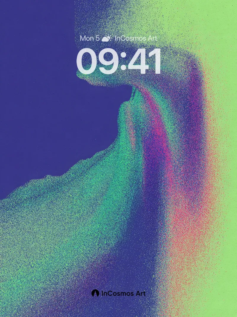 Luminous Veil Wallpaper with Cosmic Dust