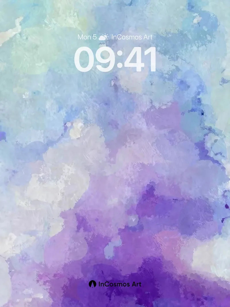 Lavender Haze Wallpaper with Ethereal Clouds