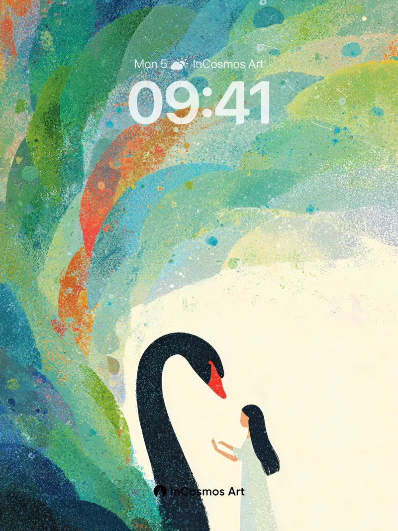 Whispering Depths Wallpaper with Serpent's Gaze