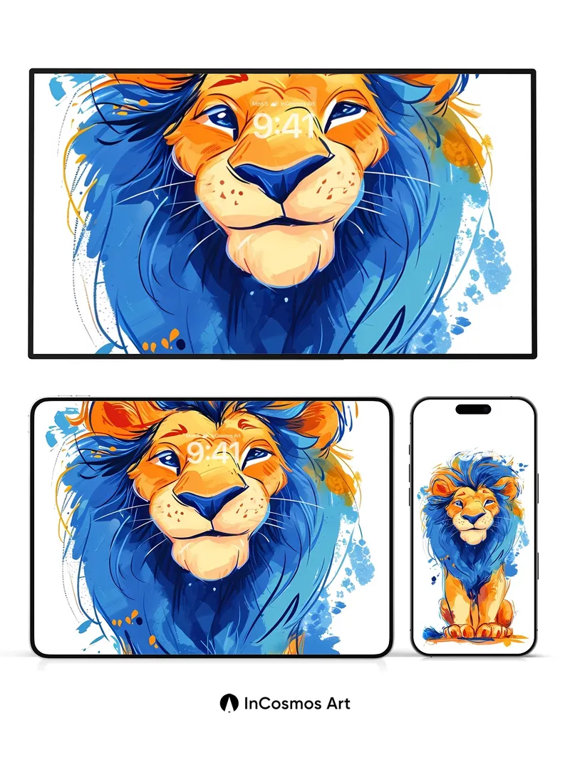 Electric Majesty Wallpaper with Cosmic Mane