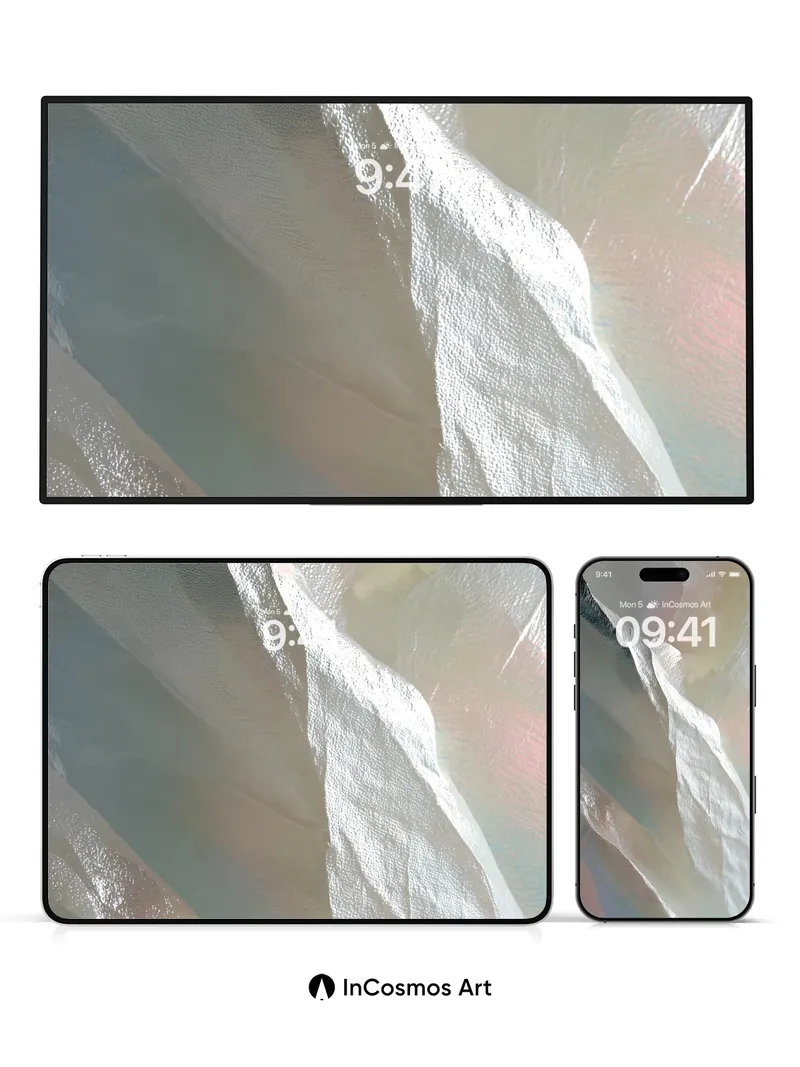 Luminous Veil Wallpaper with Ethereal Sheen