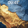 Fractured Azure Metallic Background