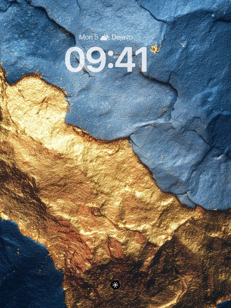 Fractured Azure Metallic Background