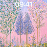 Whispering Bloom Wallpaper with Ethereal Canopy wallpaper for iPhone, iPad & Mac