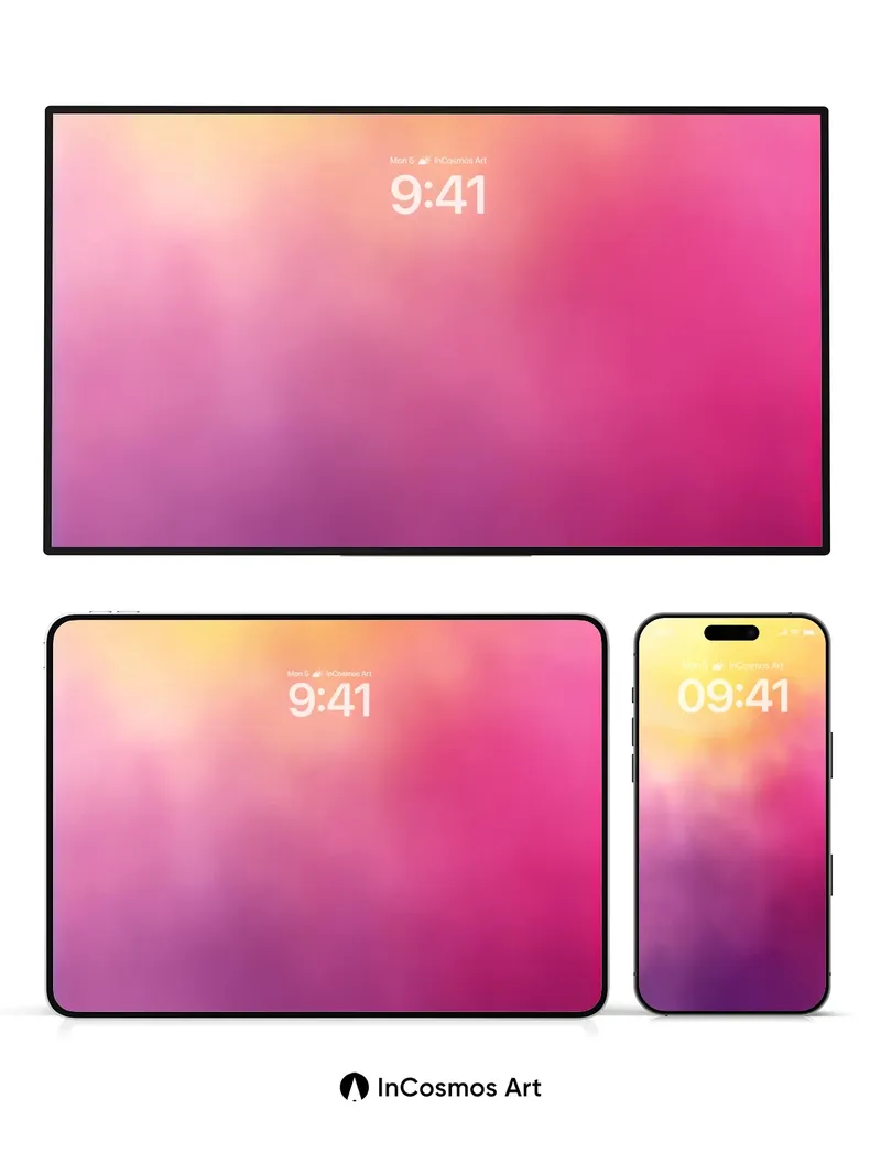 Sunset Haze Wallpaper with Ethereal Drift