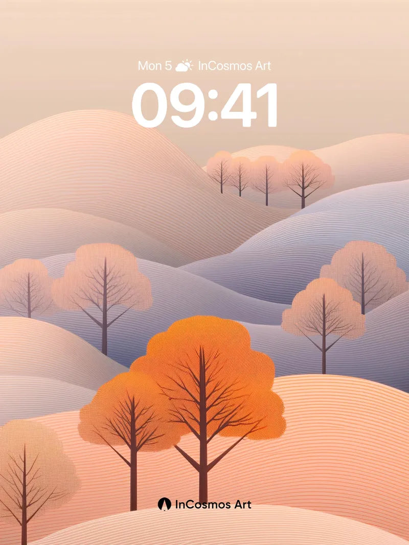 Autumn Hush Wallpaper with Whispering Hills