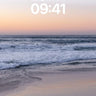 Serenity Seashore Wallpaper with Dusk Hues wallpaper for iPhone, iPad & Mac