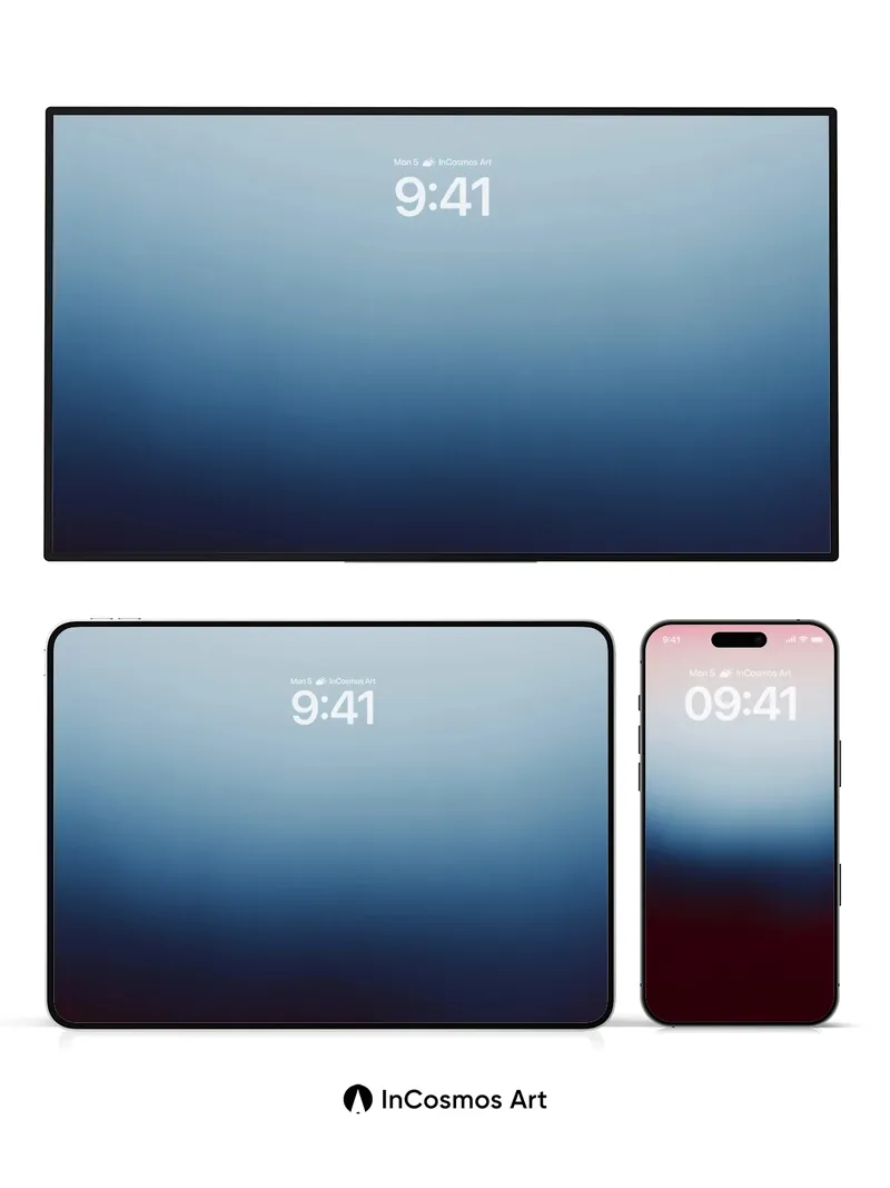 Muted Horizon Wallpaper with Ethereal Gradient