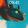 Skybound Dragon Wallpaper with Emerald Gaze wallpaper for iPhone, iPad & Mac