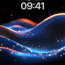 Neon Pulse Wallpaper with Floating Particles wallpaper for iPhone, iPad & Mac