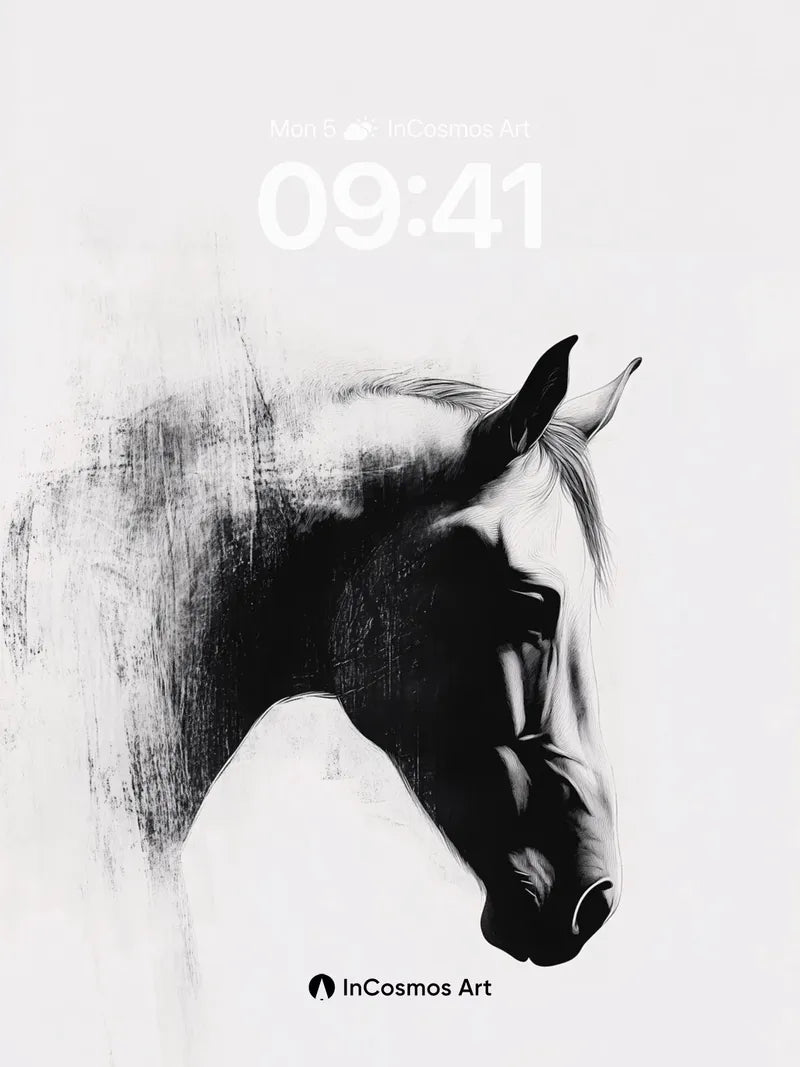 Silent Shadow Wallpaper with Charcoal Breath