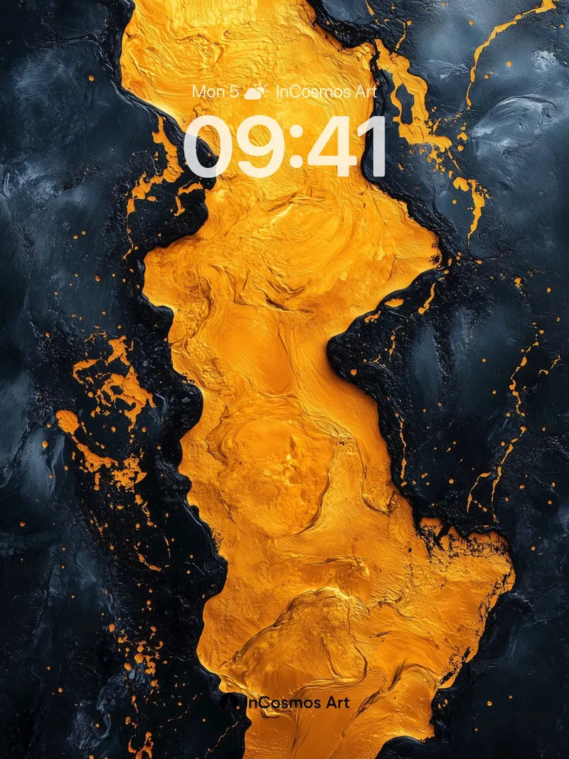 Lava Vein Wallpaper with Molten Pulse