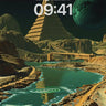 Calm Abyss Wallpaper with Celestial River wallpaper for iPhone, iPad & Mac