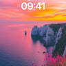 Crimson Horizon Wallpaper with Luminous Cliffs wallpaper for iPhone, iPad & Mac