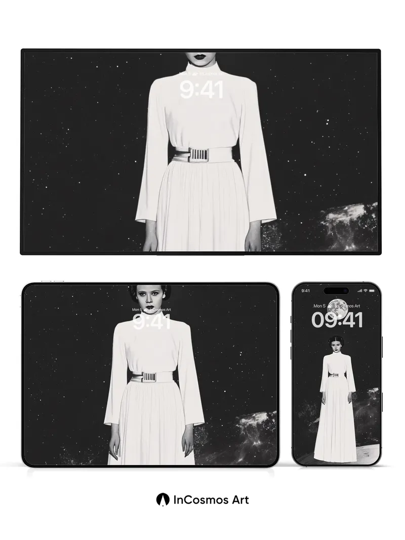 Lunar Silence Wallpaper with Princess Aura