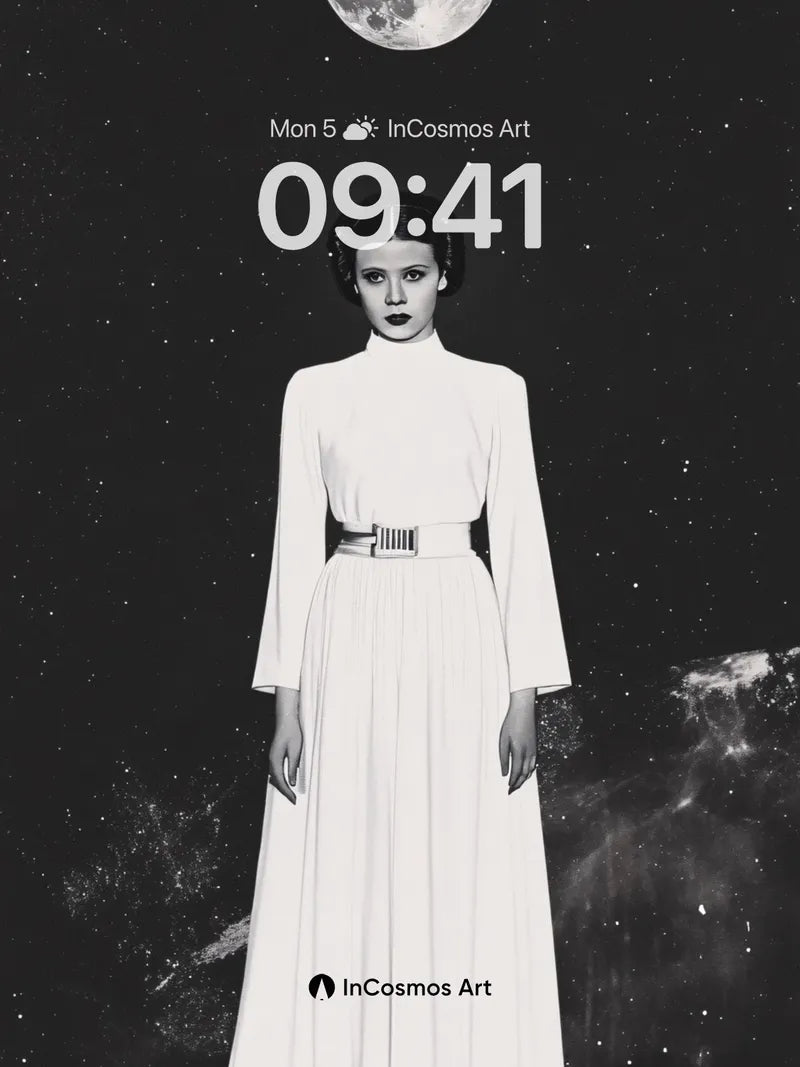 Lunar Silence Wallpaper with Princess Aura