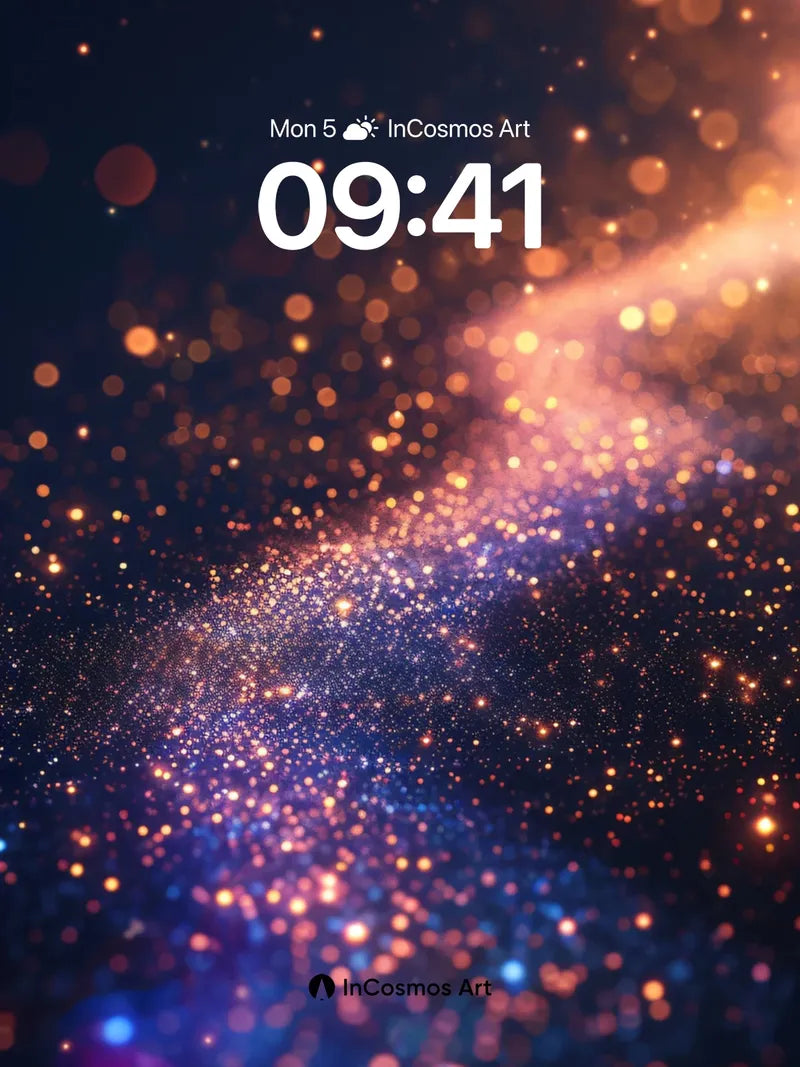 Cosmic Drift Wallpaper with Starlight Trails wallpaper for iPhone, iPad & Mac