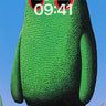 Whimsical Green Giant Wallpaper with Red-Eyed Wonder wallpaper for iPhone, iPad & Mac