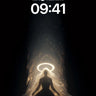 Celestial Veil Wallpaper with Golden Halo wallpaper for iPhone, iPad & Mac